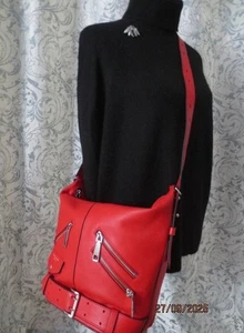 Marc Jacobs Umhängetasche 100% Original Leder Rot Neu - Bild 1 von 12