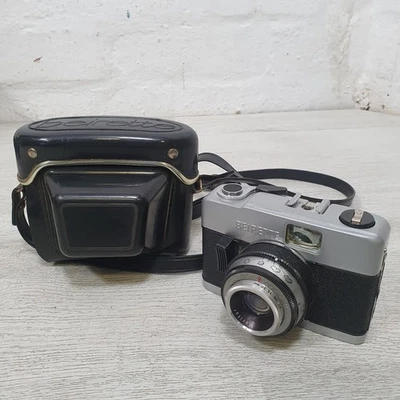 Vintage Beirette Priomat Camera Meritar 45mm f 2.9 Lens in Leather Case - B26 - Image 1 of 4