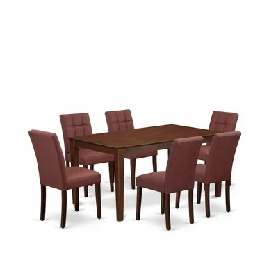 7 Piece Kitchen Dining Table Set - Image 1 of 4