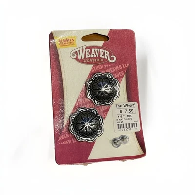 Pacote com 2 concho de aço Weaver couro 1,5 - Imagem 1 de 4