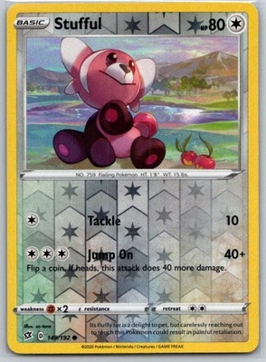 Stufful 149/192 Reverse Holo SWSH02: Rebel Clash NM - Image 1 of 2