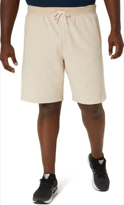 Pantalones Cortos de Entrenamiento ASICS Para Hombre 3XL Sunday SANA Polar 9" Beige Brezo NUEVO Foto 1 de 4