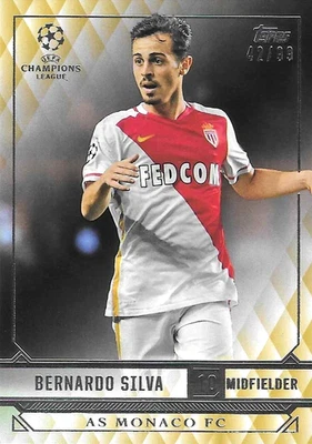2016-17 Topps UEFA Champions League Showcase Bernardo Silva RC Monaco Gold /99 - Image 1 of 3