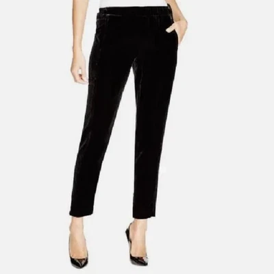 Theory  FAB! Thorene Silk Velvet Pocket Joggers in Jet Black Size Small - Image 1 of 4