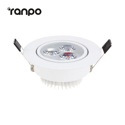 Dimmable LED Recessed Ceiling Downlight Bulb 3W White Lamp 12V 24V + Driver - Image 1 of 4