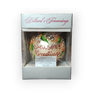 Weihnachtsschmuck Dillards Borten handbemalt Jahresgrüße Tannenzapfen - Bild 1 von 8