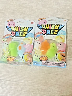 2-Pack Squishy Palz Assorted Animal Squeeze Stress Relief Soft Fidget Toys 4+ - Image 1 of 4
