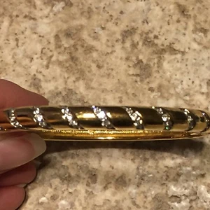 Swarovski Schwan signiertes Gold- und Kristallarmband - wunderschön - gebraucht, in einwandfreiem Zustand - Bild 1 von 3