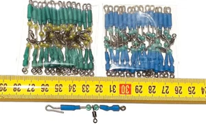 30 Urfes pesca de varilla acero inox, casquillos, 6 centímetros largo,verde,azul - Imagen 1 de 1