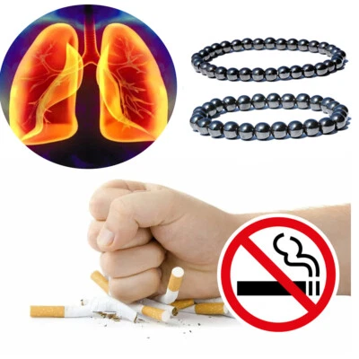 2pcs Smoking Cessation Bracelet Magnet Anti Smoke Bracelet Anti Anxiety Bracelet - Image 1 of 4