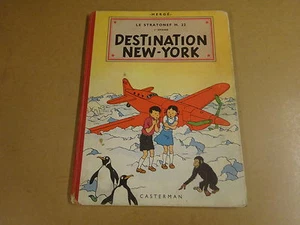 BD HC RE HERGÉ 1953 / LES AVENTURES DE JO, ZETTE ET JOCKO - DESTINATION NEW YORK - Bild 1 von 9
