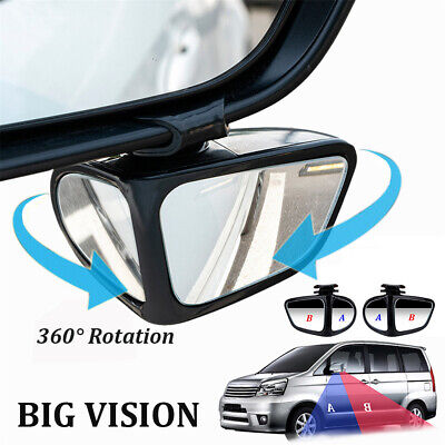 Universal Blind Spot Mirror 360° Wide Angle Rear View Side Mirror For Auto Car • 12.09€