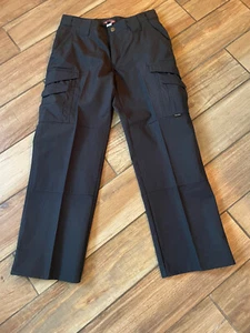 Tru-Spec Tactical Pants Size 4 Black Cargo Uniform Womens Career Work 32x28 - Picture 1 of 9