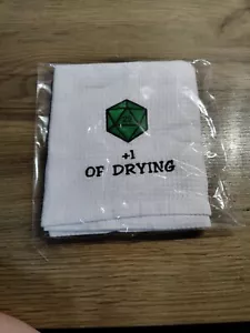 Asciugamano da tè gioco da tavolo verde, divertente gioco dadi asciugamano dadi RPG D&D fan - Foto 1 di 1
