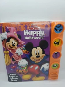 NEW SEALED Disney Mickey Mouse Happy Halloween Little Pop-up Sound Book Rare HTF - Picture 1 of 4