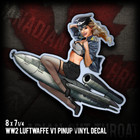 WW2 GERMAN LUFTWAFFE Sexy Pinup Girl Large Vinyl Sticker Decal