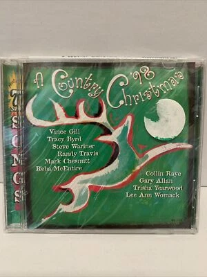 CD NEW SEALED A Country Christmas 98 Vince Reba Randy Travis Byrd Trisha - Image 1 of 2