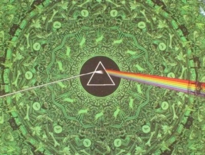 Nuevo Tapiz Prisma Verde Pink Floyd Lado Oscuro de la Luna Decoración de Pared Arte Colgante Foto 1 de 3