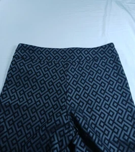 Krazy Larry Ankle Hose geometrisch grau schwarz elegant Stretch Damengröße 10 - Bild 1 von 6