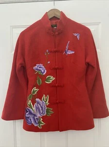Vintage Eaststore Women's Asian Design Jacket w/ Knot Buttons - Picture 1 of 4