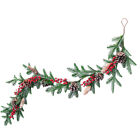 Or Pe Christmas Cane Xmas Greenery Garlands Fireplace Red Pip