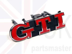 VW GOLF 7 VII , 7.5 ORIGINAL TORNADO ROT GTI GRILL BADGE EMBLEM 5G0853679P WYR - Bild 1 von 8