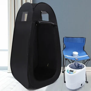 Portable 1000w Sauna Set Full Size Tent Personal Steam Sauna Spa Remote Control - Picture 1 of 13