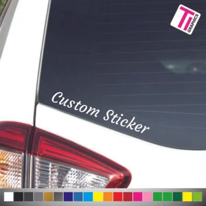 Custom Vinyl Stickers / Lettering, Funny, Car, Window, Wedding Sticker - Picture 1 of 4