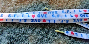 I LOVE SF Schnürsenkel VINTAGE - Bild 1 von 6