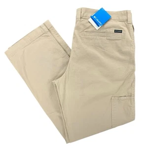 Columbia Mens Flex ROC Pants Size 40X32 Beige - Picture 1 of 7