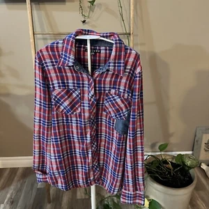 Volcom Plaid Button-Down Shirt - Size M - Picture 1 of 8