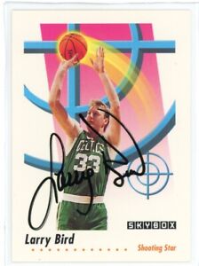 1991-92 Fleer Basketball #591 Larry Bird Autographed Signed Card NM-MT Celtics