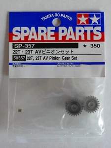 Tamiya Hop Up Options #50357 22T, 23T AV Set di ingranaggi a pignone - Foto 1 di 2