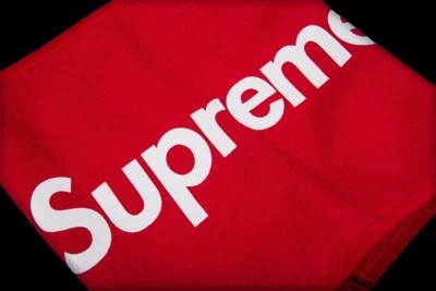 SUPREME GAITER FW15 RED Neck Warmer Scarf Box Logo - Image 1 of 4