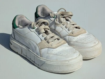 Puma Cali Court Match White Archive Green Women Casuals- UK 5 / US 6 / EU 38 - Image 1 of 4