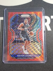 2020-21 Panini Prizm Prizms Ruby Wave #34 Kevon Looney - Golden State Warriors