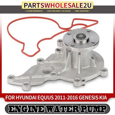 Bomba de água com gaxeta para Hyundai Equus 4.6L 5.0L Genesis G80 G90 Kia K900 5.0L - Imagem 1 de 4