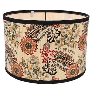 Vintage Lamp Shade Drum Lampshade Floral Chandelier Lamp Cover Replacement Li... - Picture 1 of 9