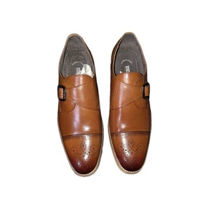 Stacy Adams Dunca Schuhe Cap Toe Monk Strap Cognac Leder 25162-221 10,5M - Bild 1 von 5