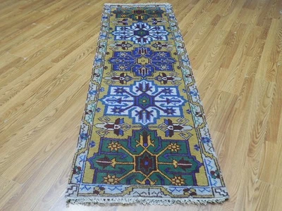 Bohemian Rug, Oushak Turkish Ushak Rug,Contemporary Design Rug 2.6x8 Ft - Image 1 of 4