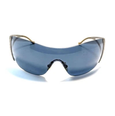 VINTAGE GIANNI VERSACE MOD 2034-B RIMLESS SHIELD SUNGLASSES 1990'S MADE IN ITALY - Image 1 of 4