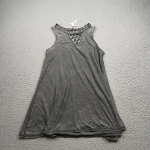 Poof New York Top Damen Medium Grau Tanktop Ärmellos Neu - Bild 1 von 6