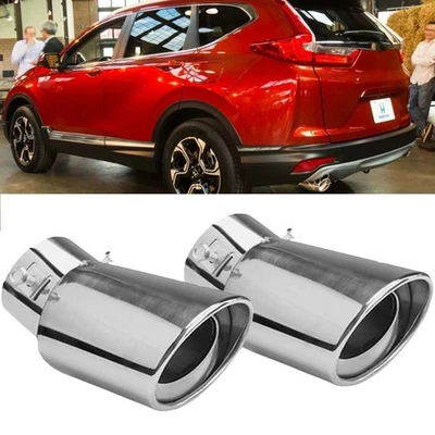 For Honda CR-V 08-15 2PC Car Tail Pipe Exhaust Rear Muffler Tailpipe Tip Foto 1 de 4