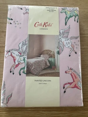 Cath Kids Kidston New Pink Horses Bedding Double Duvet & Two Pillow Cases - Image 1 of 2