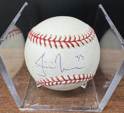Justin Morneau Signed Autographed Rawlings OML Baseball JSA *866 - Image 1 of 3