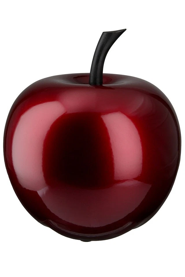 32057 Deko-Apfel Portofino aus Keramik Weinrot Glänzend 27cm x 26 cm - Bild 1 von 1