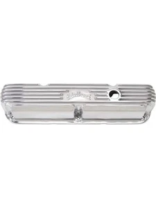 Edelbrock Valve Covers Classic Series Stock Finned Logo For Chrysler SB P (4176) - Picture 1 of 12