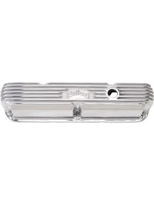 Edelbrock Valve Covers Classic Series Stock Finned Logo For Chrysler SB P (4176) - Image 1 of 4