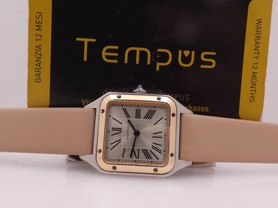 CARTIER SANTOS DUMONT LADY 4213 18KT ROSÉGOLD & STAHL TOP DAMENUHR W2SA0012 - Bild 1 von 4
