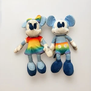 Disney Mickey & Minnie Mouse Rainbow Collection Plush 10" - Picture 1 of 4